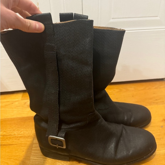 Neosens black leather high boots with buckles size 9us. - Picture 7 of 7